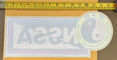 80’s Vintage T&C Surf NSSA Authorized Info Center Window Decal Sticker 15” - Image 1 of 2