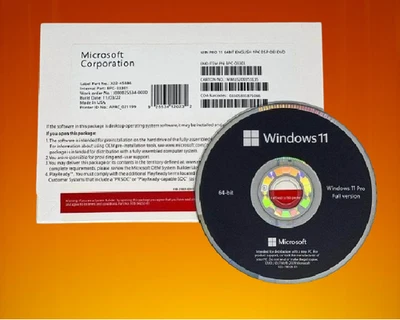 Windows 11 Pro 64-Bit DVD | Genuine Key Inside | Factory Sealed | Fast Delivery - Image 1 of 3