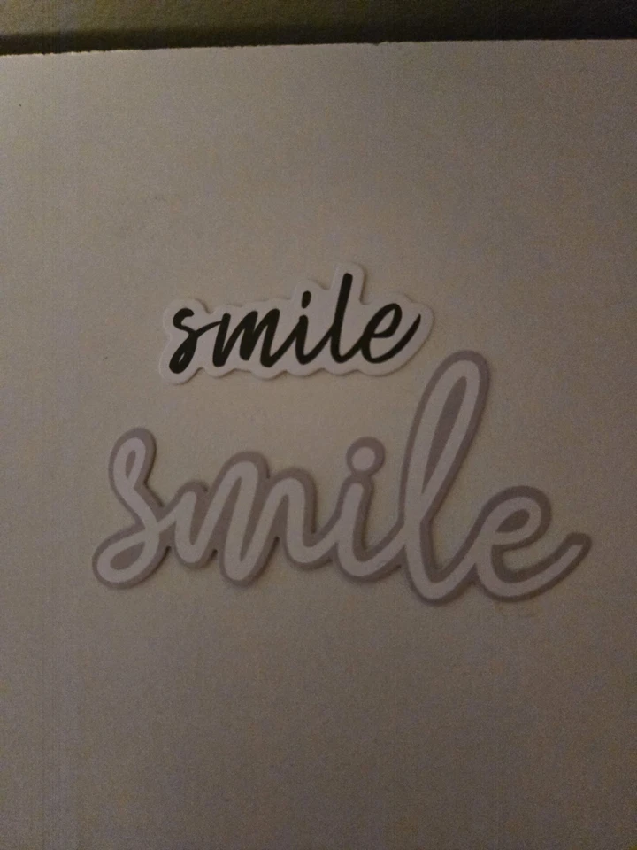 Набор из 2 штампов для скрапбукинга Creative Memories Smile Cursive Word - Изображение 1 из 3