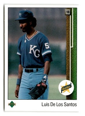 1989 Luis de los Santos Upper Deck Rookie - Kansas City Royals - Image 1 of 2