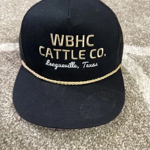 Whiskey Bent - WBHC CATTLE CO. - UNISEX Sombrero/Gorra Negro - Leagueville, Texas - Imagen 1 de 4