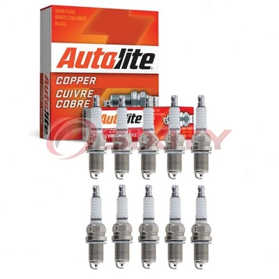10 pc Autolite Copper Core Spark Plugs for 2007-2011 Audi S6 5.2L V10 pi - Image 1 of 4