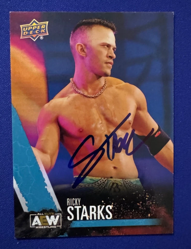 2021 AEW WWE  RICKY STARKS  Signed Upper Deck Card #26 - Image 1 of 1
