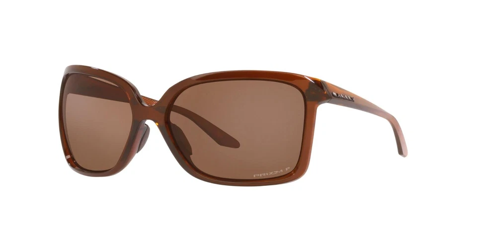 Oakley Wildrye Sunglasses OO9230-0361 Transparent Brown Polarized Prizm w/case