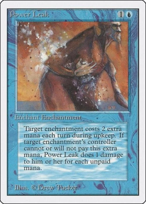 Power Leak - Medium Play MTG Unlimited - Image 1 of 1