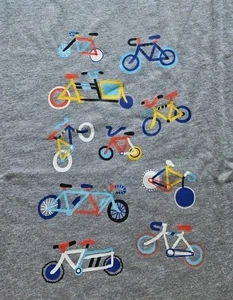 NEU MIT ETIKETT HANNA ANDERSSON FAHRRÄDER FAHRRÄDER LOCKERE PASSFORM GRAFIK T-SHIRT 130 8 - Bild 1 von 4