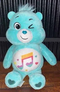 Peluche Care Bears Basic Fun Heartsong verde azulado con nota musical de 10” - Imagen 1 de 2