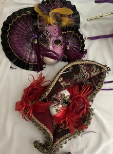 Two small ceramic mask from Italy - Picture 1 of 5