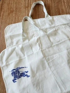 Burberry Cotton Blue Garment Bag w/ Handles Dust Cover 24x41" Closet Storage - Picture 1 of 6