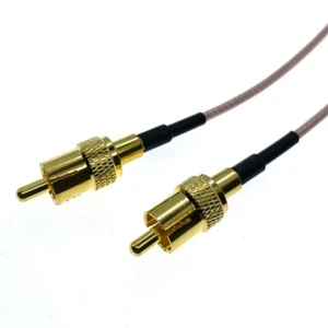 Wtyczka męska RCA na wtyczkę męską RF Pigtail koncentryczna koncentryczna RG316 kabel dowolna długa partia - Zdjęcie 1 z 7