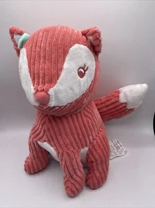 Almohada de felpa de zorro rosa Circo acolchada chenilla decoración de dormitorio para niñas grande 15 pulgadas - Imagen 1 de 6