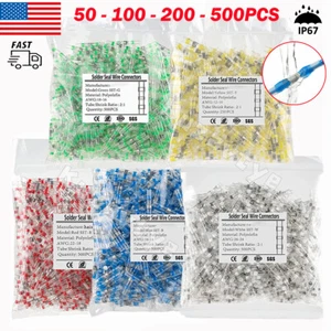 50-1000 Stck. Lötstab Wärmeschrumpf Lötzinn Dichtung Hülse Stoßdraht Verbinder Kit - Bild 1 von 47