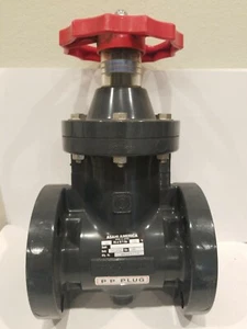 Asahi America 50 2" Type C Gate Valve 2" HI-PVC PP Plug 4K00117A 150psi # H7 - Picture 1 of 3