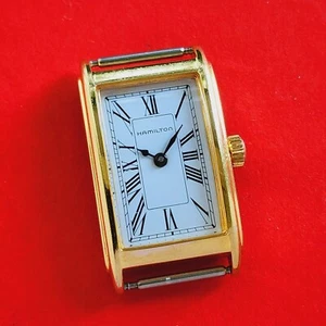Hamilton Tank Ladies Watch White Roman Dial 6162 cal 980.003 For Repair - Picture 1 of 7