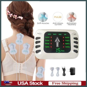 Electric Pulse Massager Tens Unit Muscle Stimulator Machine Therapy Pain Relief - Picture 1 of 8