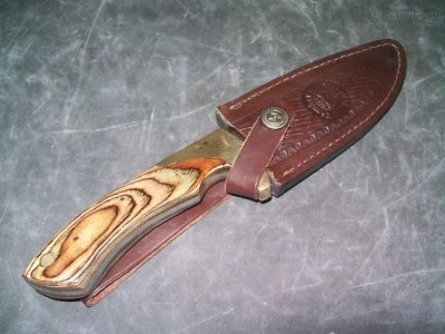 Timber Rattler Hunting Skinner Knife & Leather Sheath - Image 1 of 4