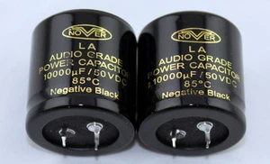 2Pcs NOVER 10000UF 50V 85°C LA Audio Crade Power Capacitor (30*45mm) - Picture 1 of 4