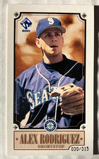 2001 Private Stock PS-206 Stars #19 Alex Rodriguez #30/315 BV $12 Mariners