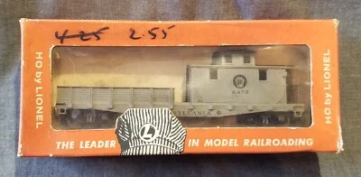 Lionel HO 0819 PENNSYLVANIA 50' Work Caboose Flat Car PRR 6475 Sprung Trucks OB - Image 1 of 4