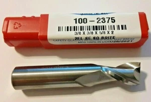 3/8" 2 FLUTE STUB CARBIDE END MILL 100-2375 - Picture 1 of 1