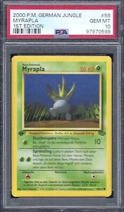 Myrapla 58/64 - PSA 10 - Dschungel - 1. Edition - Pokémon - Picture 1 of 3