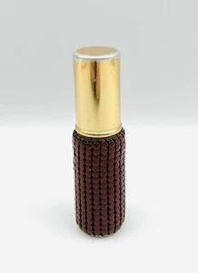 Vintage Glomesh Perfume Spray Atomiser Bottle Burgundy Mesh - Picture 1 of 17