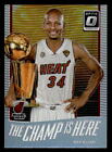 2017-18 Donruss Optic #13 Ray Allen The Champ is Here Holo Miami Heat