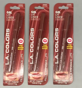 L.A. COLORS Gel Lip Liner ROSE ALL DAY C37075 Long Lasting Formula x 3PK - Picture 1 of 3