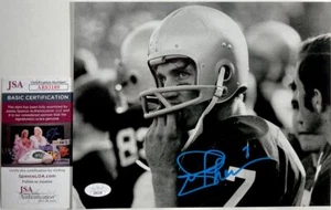 NCAA Joe Theismann Signed Notre Dame Fighting Irish B&W 8x10 Photo JSA COA - Picture 1 of 1