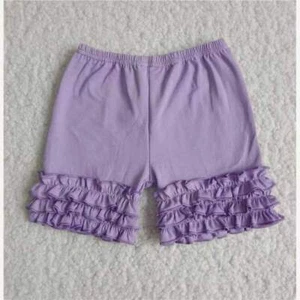 Summer Baby Pink Icing Shorts Solid Color Ruffle Pants Boutique Gift - Picture 1 of 19
