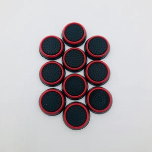 10pcs Red Analog Stick Controller Thumb Cover Thumbstick Xbox One PS4 5 - Picture 1 of 3