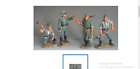 Rare German Engineer Crew 4 Figure Set Diorama Ww2 1/30 Ws45 King Country Ws045