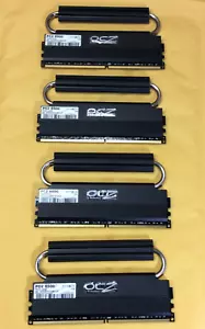 Vintage OCZ Reaper 8GB Total DDR2 PC2-8500 RAM OCZ2RPR10664GK (2GB X 4) ~TESTED - Picture 1 of 5