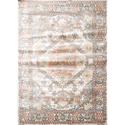 5' x 7' Transitional 100% Polypropylene Oriental Area Rug 5x7 Beige, Taupe - Image 1 of 4