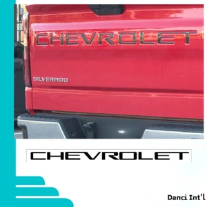 Black Sticker Letter Decals Tailgate Insert Vinyl  For The Chevrolet - Picture 1 of 4