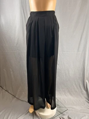 Philosophy Black sheer Chiffon high rise Wide Leg palazzo pants size Medium - Image 1 of 4