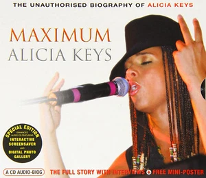 MAXIMUM ALICIA KEYS Special Edition CD-AUDIO BIOGRAPHY / INTERVIEW + POSTER @New - Picture 1 of 2