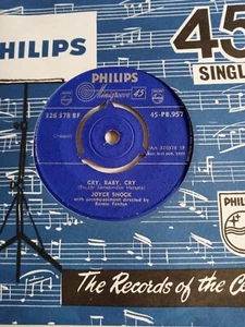 Joyce Shock - Cry, Baby, Cry (Philips PB 957) VG+ Vinyl Record 7" - Picture 1 of 2