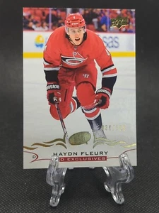 2018-19 Upper Deck UD Exclusives /100 Haydn Fleury #34 Carolina Hurricanes - Picture 1 of 2
