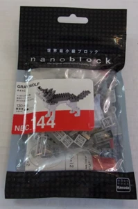 Brand New Sealed Nanoblock Gray Wolf Set 130 Pcs NBC_144 Kawada Building Blocks - Picture 1 of 2