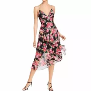 Neu mit Etikett Aqua Floral hohes niedriges Kleid Größe XS - Bild 1 von 11