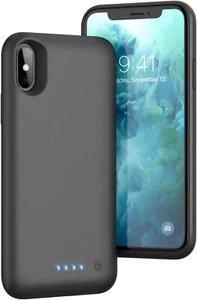 Funda Cargador Para iPhone X/XS/10 Case Apple Bateria Portatil Estuche Protector - Picture 1 of 6