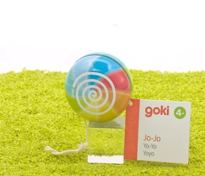 Goki Jo-Jo Spirale Regenbogen Holz lackiert - Bild 1 von 3