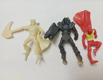 Lote de 3 DC Martian Manhunte LEX LUTHOR Robin Figura Prototipo 3" Soporte Perdido Foto 1 de 4