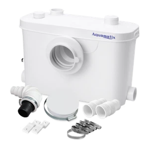 Aquamatix Broyeur Sanitaire 400W filtre à charbon 100L/min 7m avec 3 entrées WC