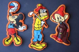 Disney Magnets Set of 3 Mickey Figurines ABA Ball Goofy Dopey NEAT Vintage COOL - Picture 1 of 1