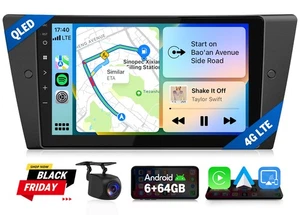 9" Android 13 8-Core Car GPS Stereo Radio CarPlay for BMW E90 E91 E92 335i 328i - Picture 1 of 30