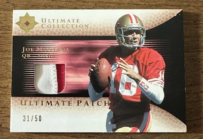 2005 Ultimate Collection Game Used Relic /50 Joe Montana 49ers - Image 1 of 2
