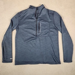 Googan Squad Shirt Mens L Blue 1/2 Zip Pullover Long Sleeve Fishing Stretch - Picture 1 of 10