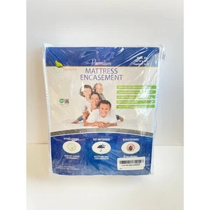 ZIPPERED MATTRESS PROTECTOR - BEDBUG PROOF WATERPROOF ENCASEMENT FULL XL - Picture 1 of 7